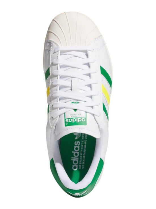 adidas Superstar - Unisex Spikeless Golf Shoes White Green Yellow IH8533 NEW main image 8
